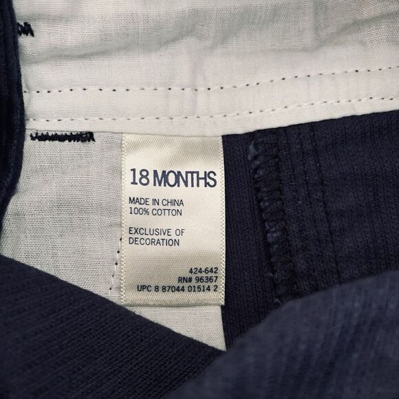 NWT OshKosh B'Gosh Corduroy Overalls Baby 18 Months Navy Blue Soft Classic Play - Picture 7 of 11